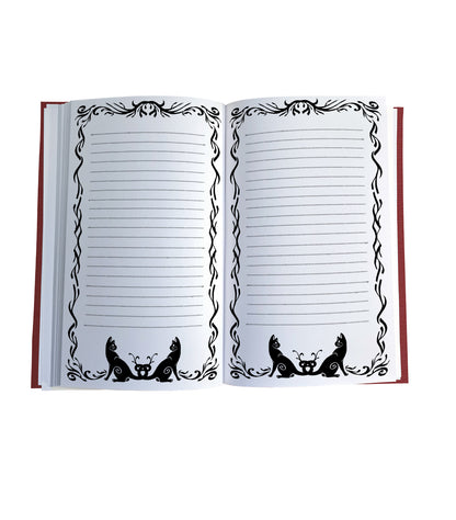 Soaring Eagle Magnetic Wooden Journal, Red & Black