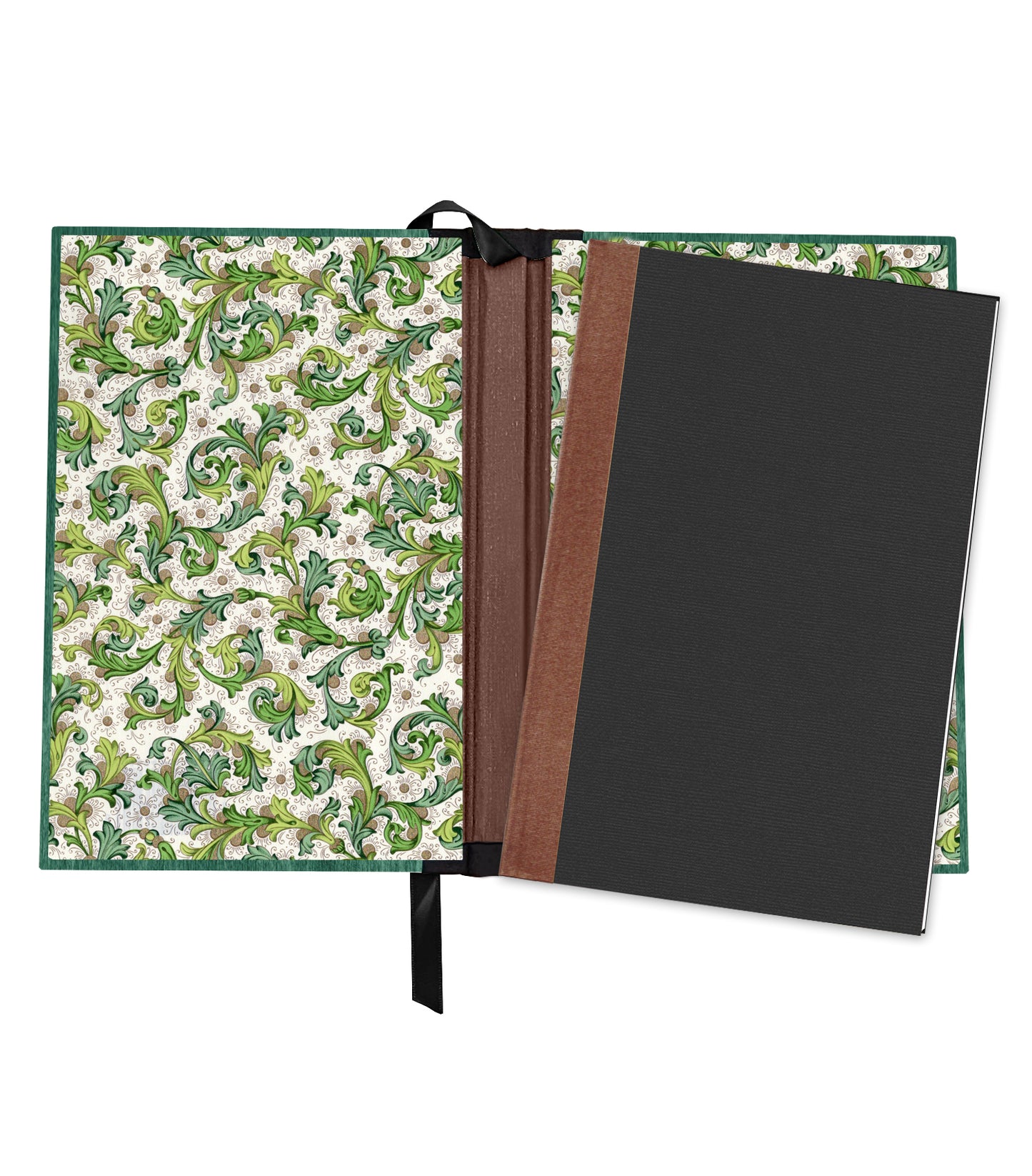 Scarabesque Beetle Magnetic Wooden Journal, Green & Lime