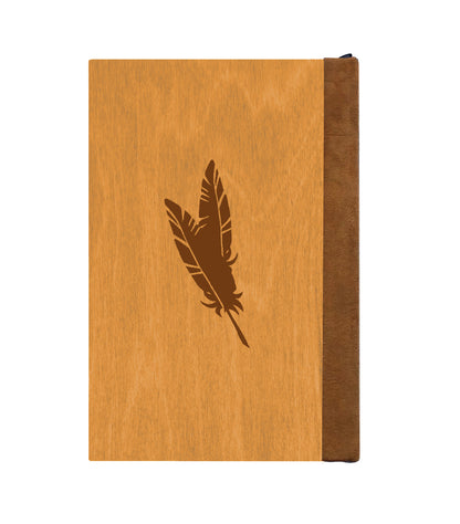 Gryphon's Scratching Tree Wooden Journal, Honey & Ochre