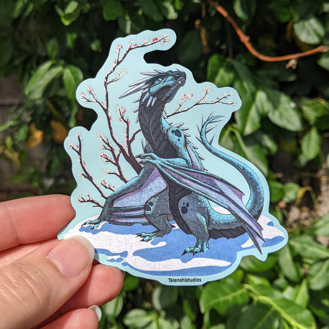 Ice Wyvern 3.5" Vinyl Sticker