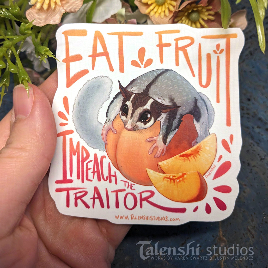 2.5" - 3" Impeach the Traitor Vinyl Sticker