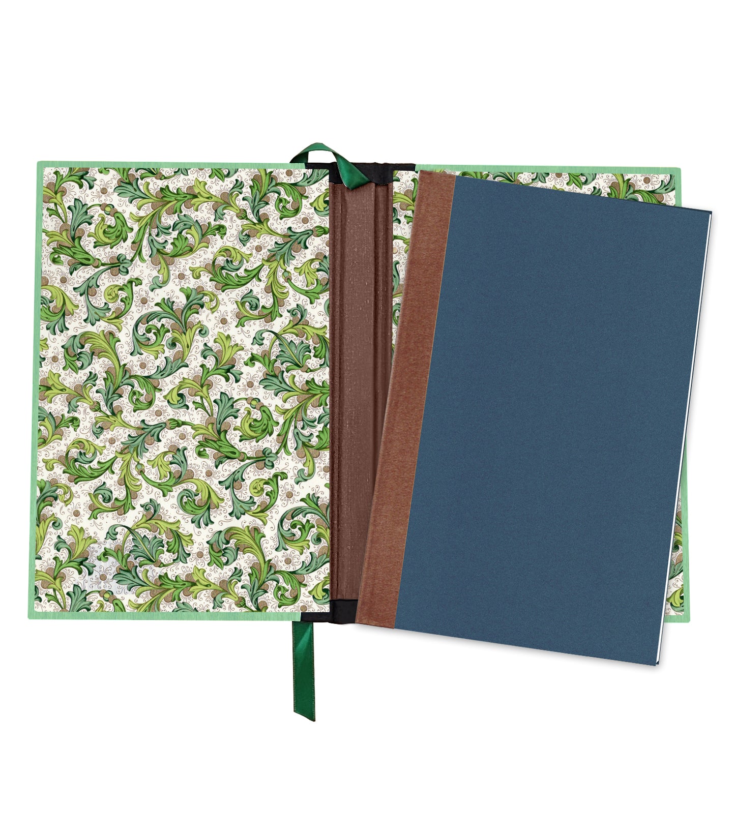 Bounding Ram Magnetic Wooden Journal, Jade & Olive