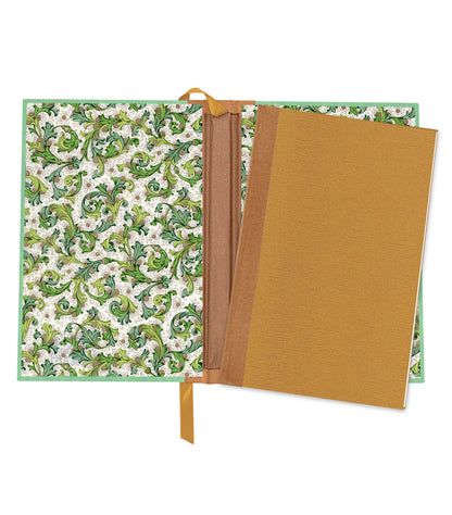 Puffin Merchant Magnetic Wooden Journal, Jade & Tan