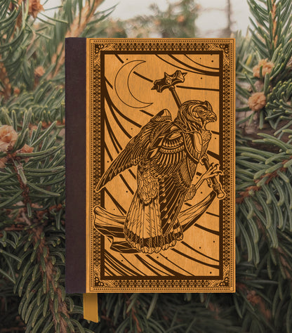 Kestrel Mercenary Magnetic Wooden Journal, Honey & Brown