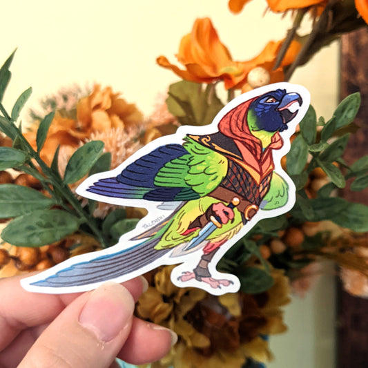 3.5" Nanday Parakeet Waterproof Vinyl Sticker by Talenshi