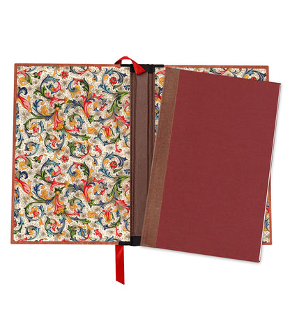 Soaring Eagle Magnetic Wooden Journal, Red & Black