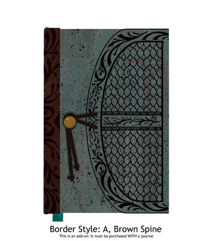 Upgrade: Make my journal cover with Teal Cork Fabric