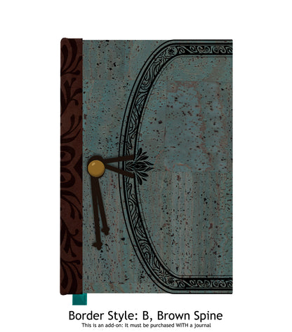 Upgrade: Make my journal cover with Teal Cork Fabric