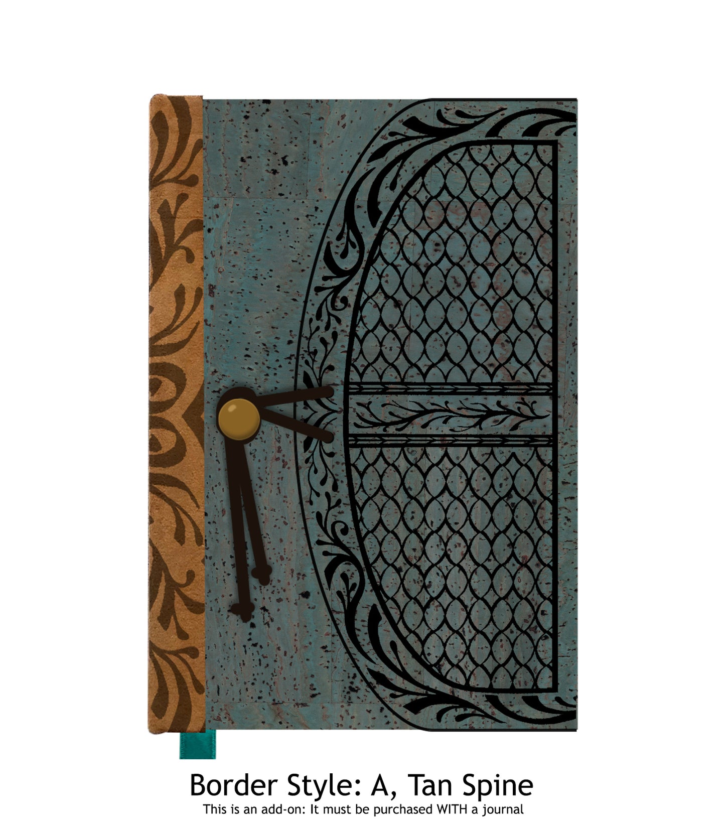 Upgrade: Make my journal cover with Teal Cork Fabric