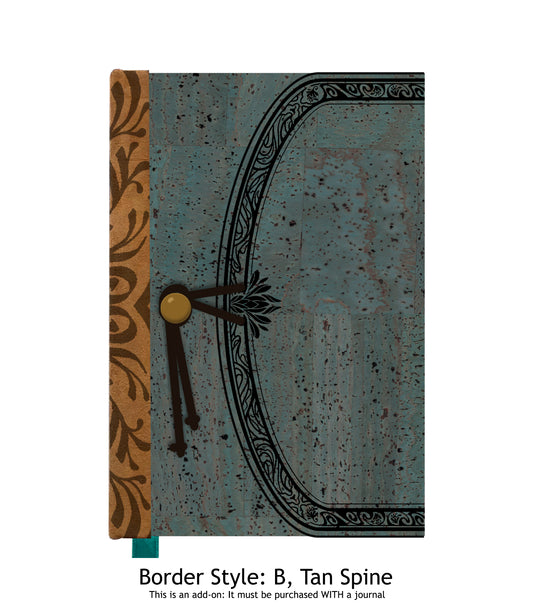 Upgrade: Make my journal cover with Teal Cork Fabric