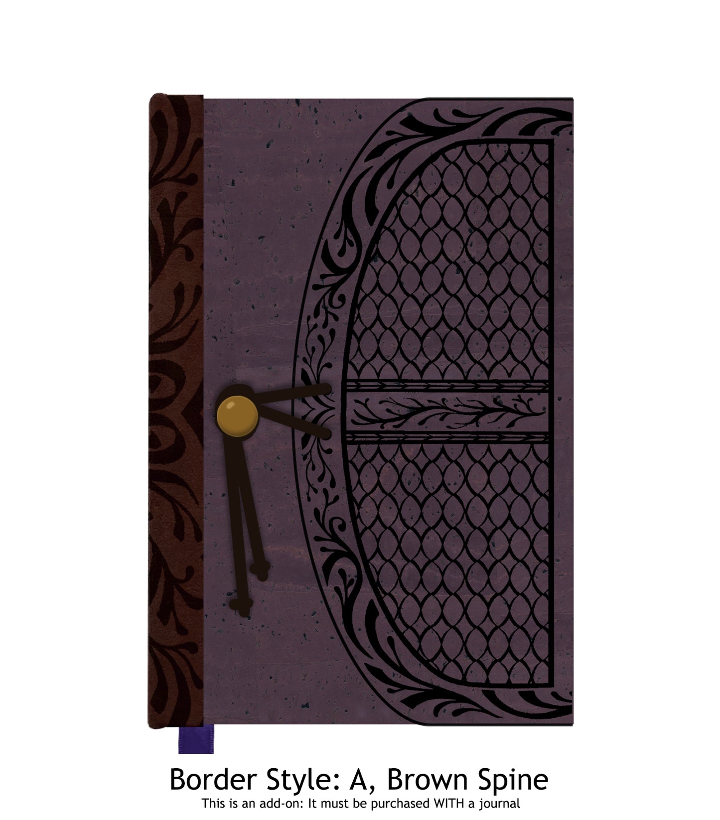 Upgrade: Make my journal cover with Purple Cork Fabric