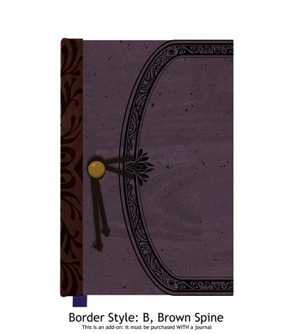 Upgrade: Make my journal cover with Purple Cork Fabric