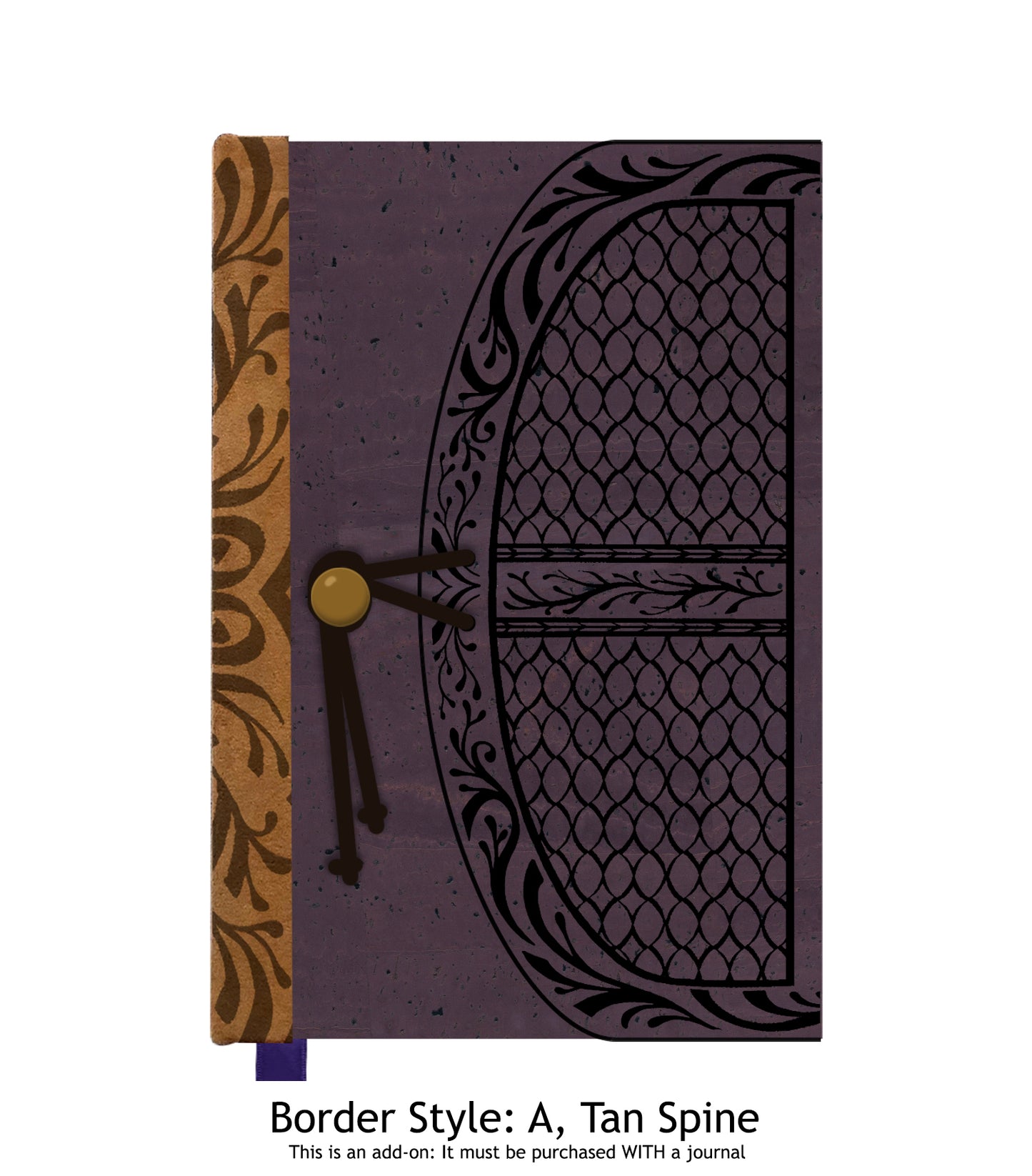 Upgrade: Make my journal cover with Purple Cork Fabric