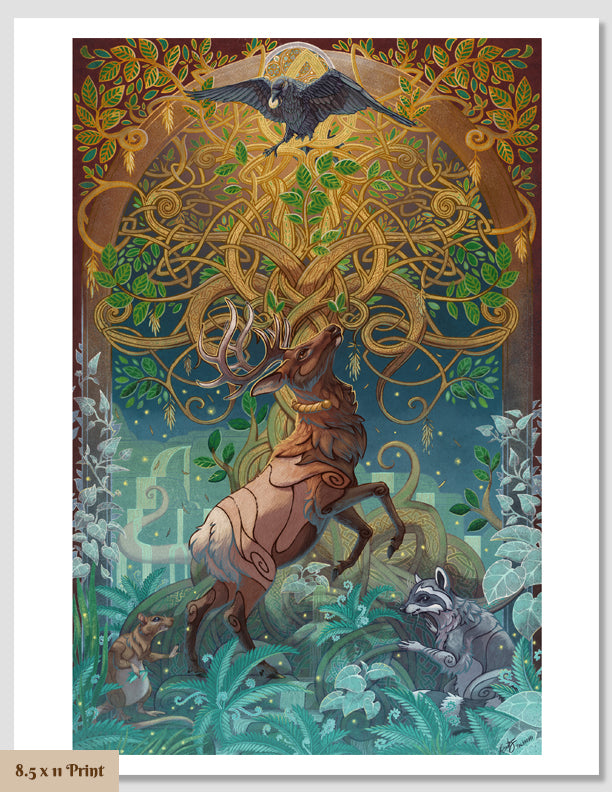 Yggdrasil Print 8.5" x 11" Giclee Print