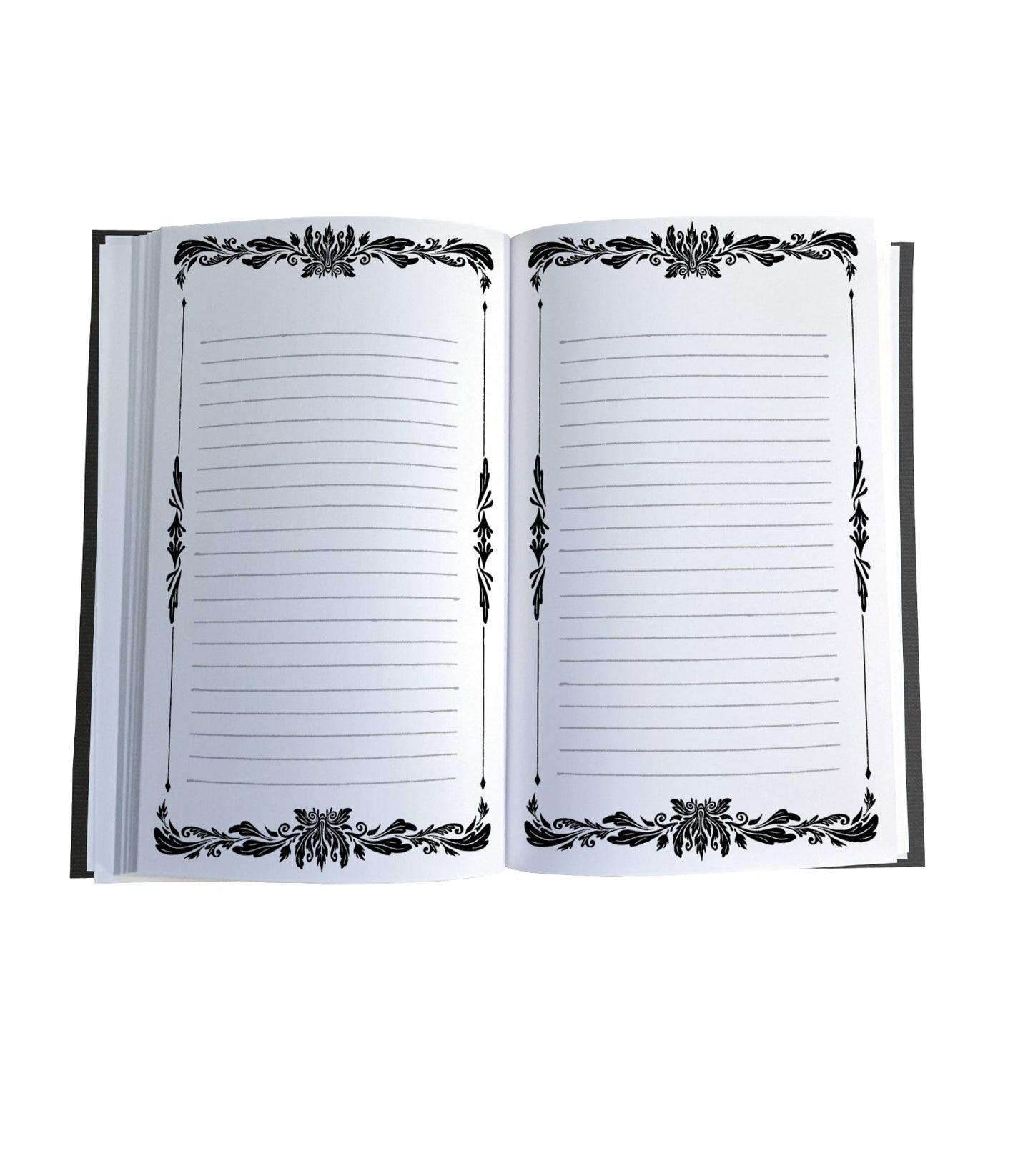 Soaring Eagle Magnetic Wooden Journal, Black & Cream