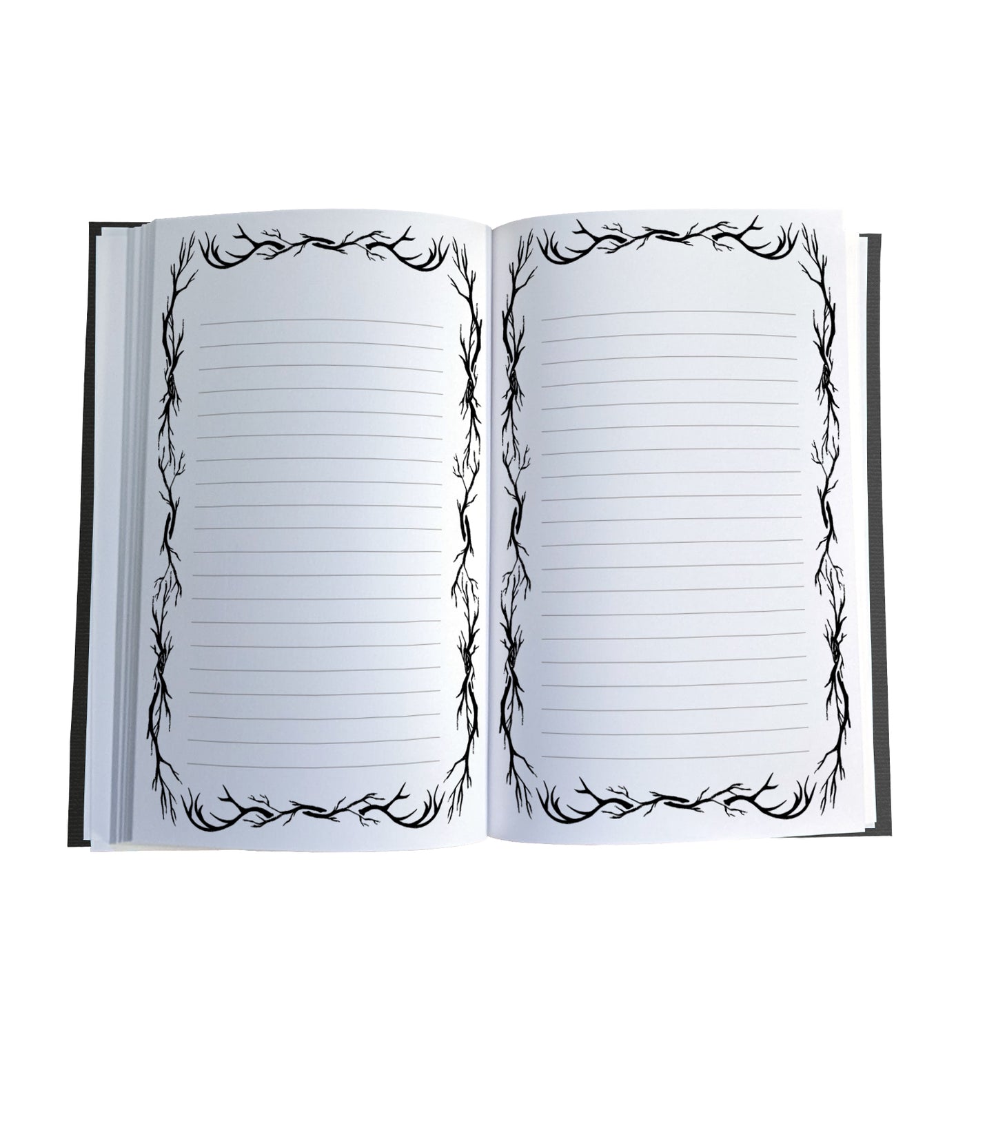 Soaring Eagle Magnetic Wooden Journal, Black & Cream