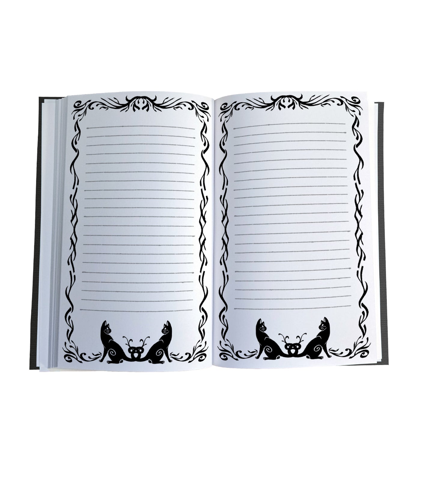 Soaring Eagle Magnetic Wooden Journal, Black & Cream