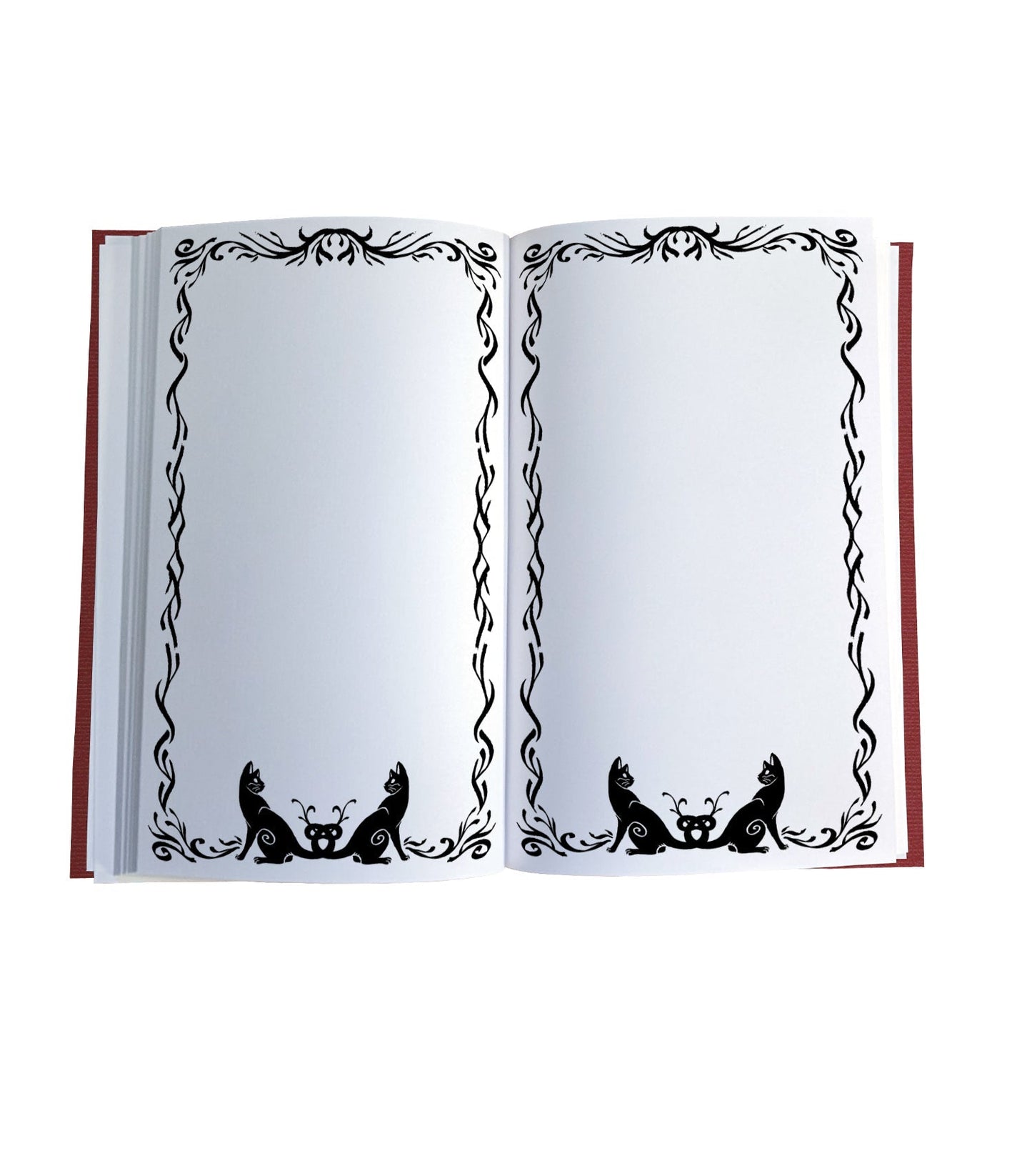 Hugin & Munin Magnetic Wooden Journal, Black & Cream