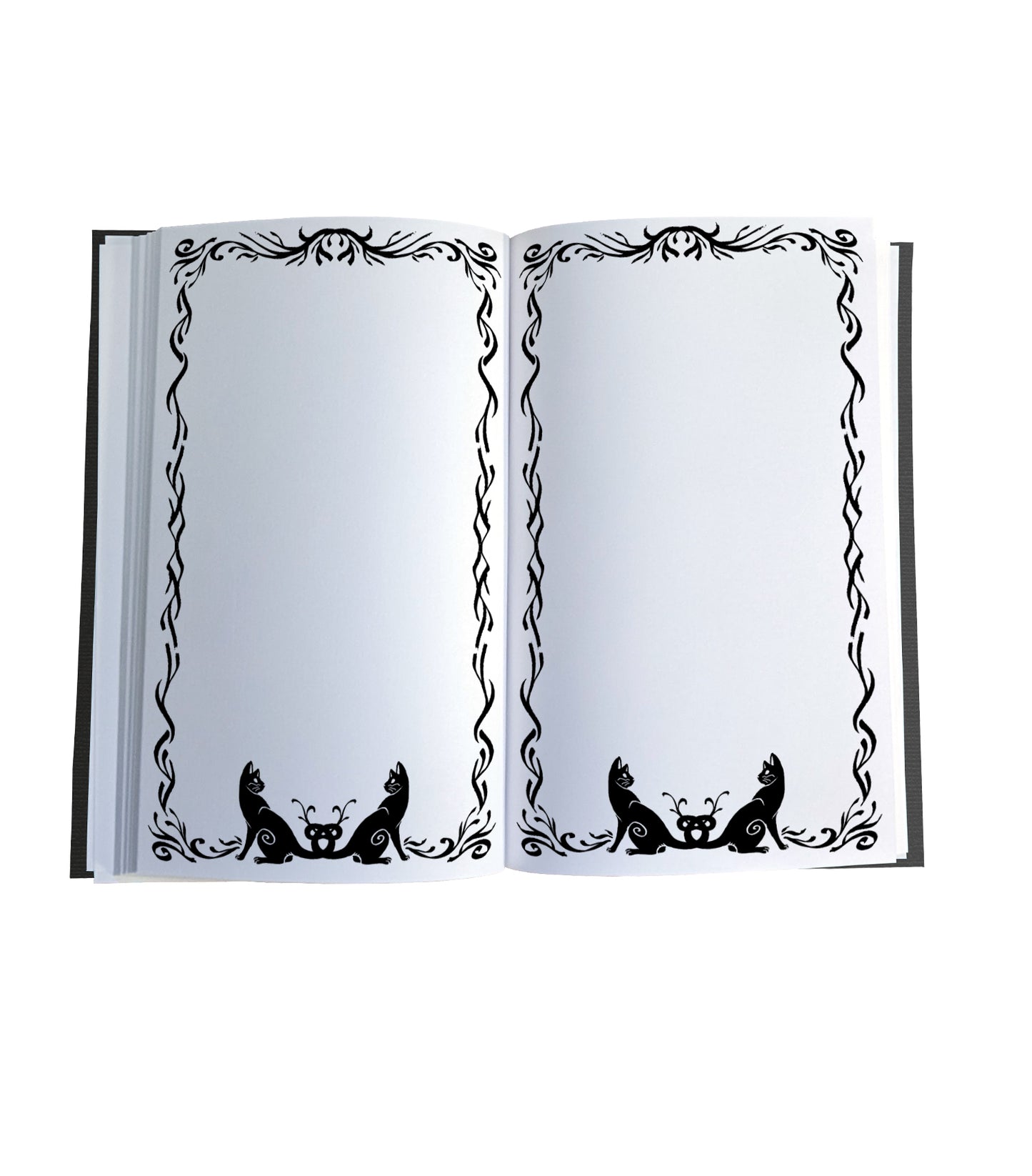 Soaring Eagle Magnetic Wooden Journal, Black & Cream