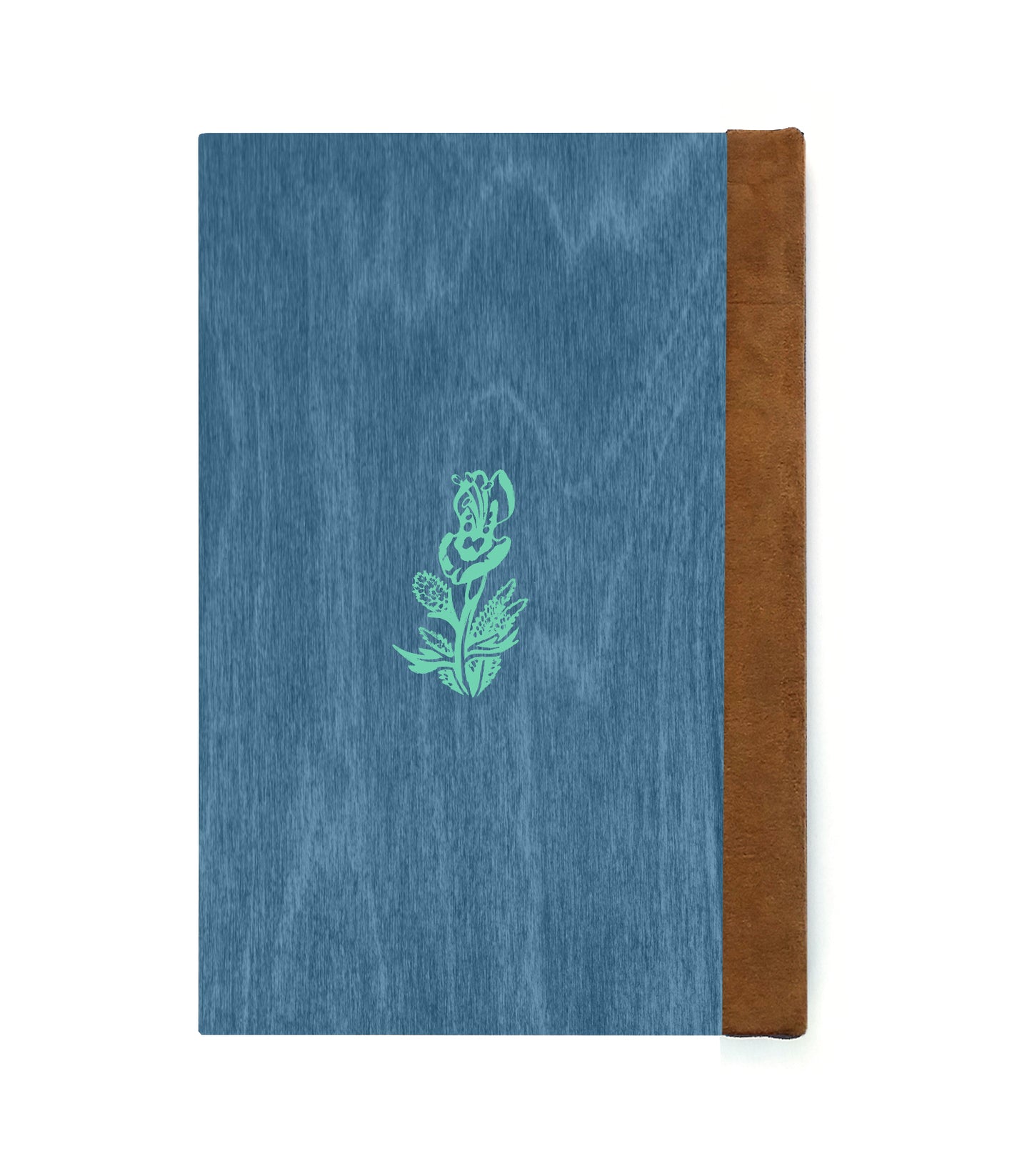 Playful Cats Magnetic Wooden Journal, Blue & Teal