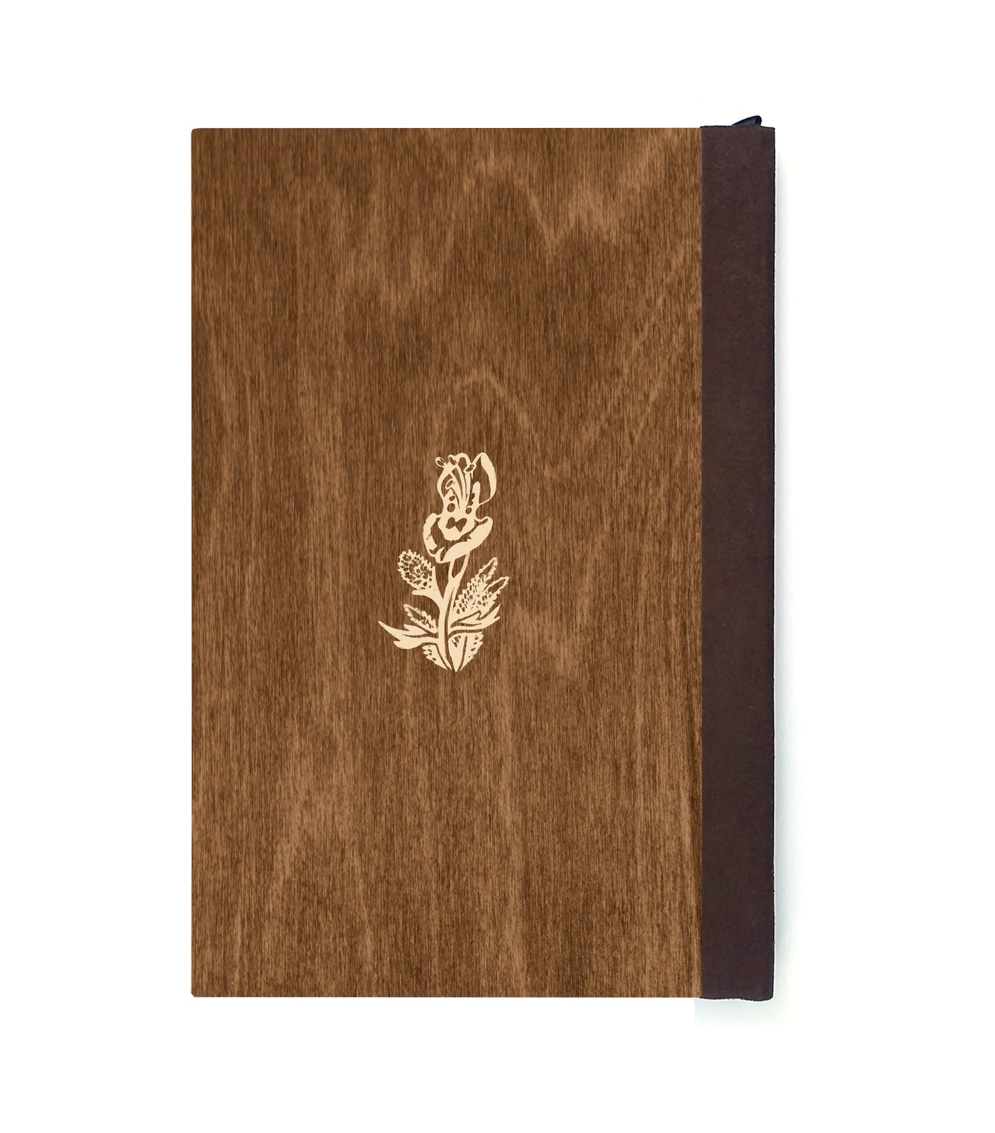 Playful Cats Magnetic Wooden Journal, Brown & Cream