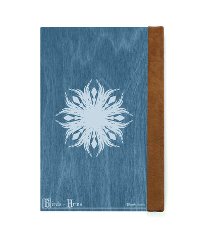 Swallow King's Knight Magnetic Wooden Journal, Blue & Gray