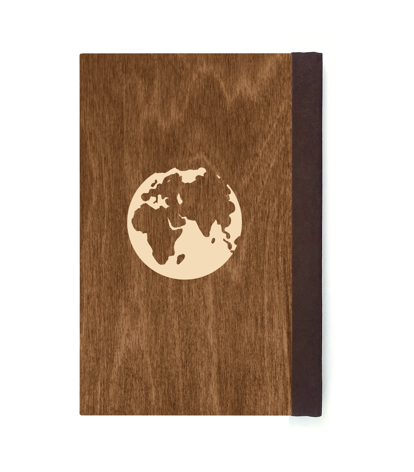 Traveling Penguin Magnetic Wooden Journal, Brown & Cream