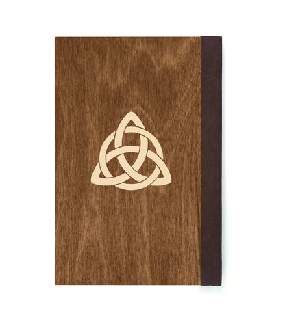 Diving Polar Bear Magnetic Wooden Journal, Brown & Cream