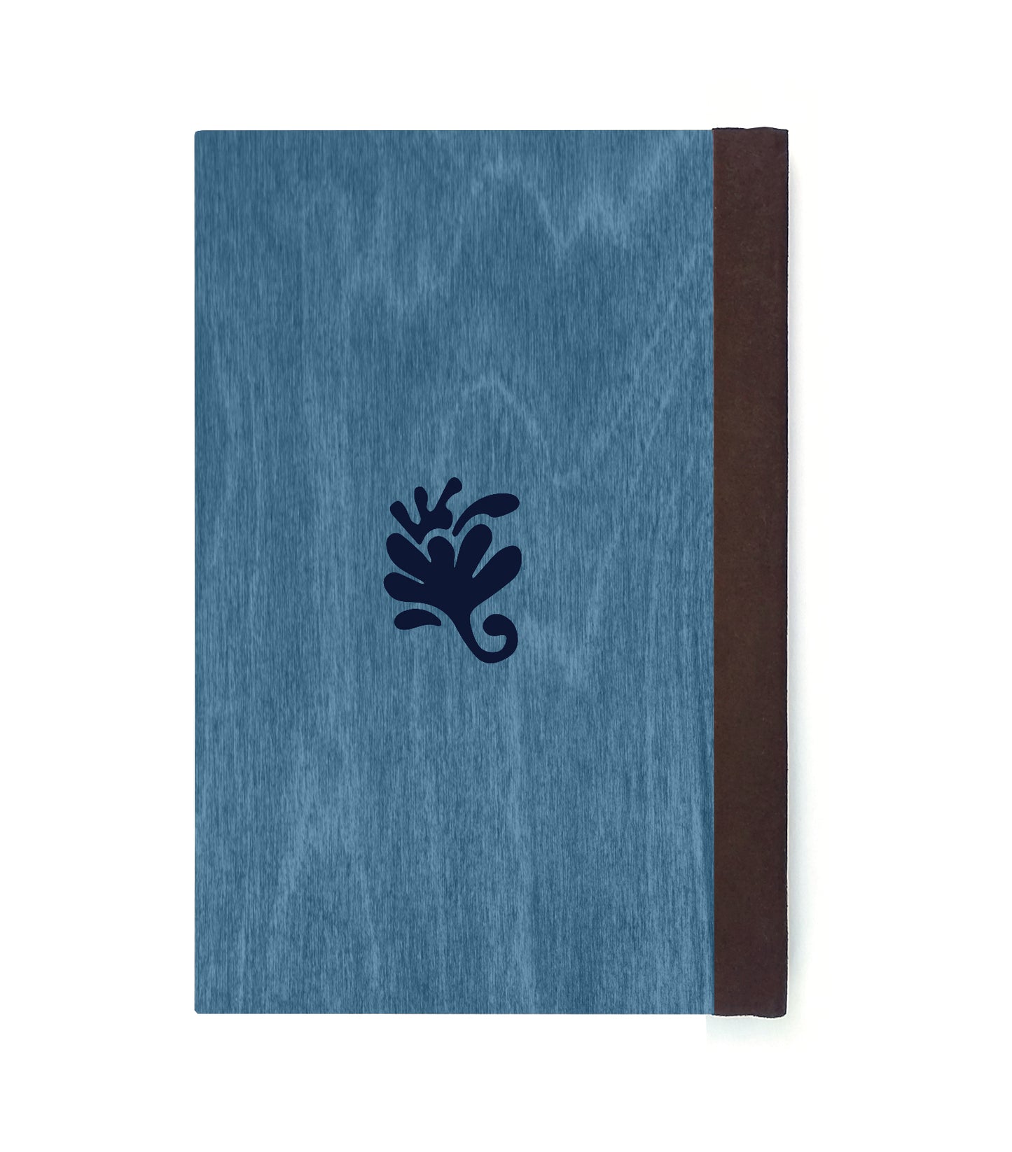 Water Dragon Magnetic Wooden Journal, Blue & Navy