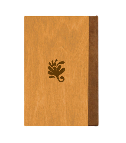 Water Dragon Magnetic Wooden Journal, Honey & Tan